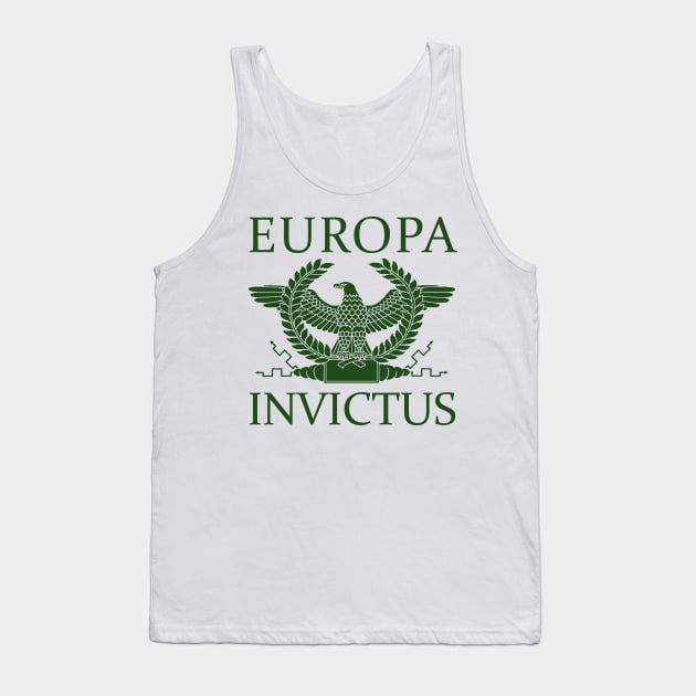 Europa Invictus - Green Eagle Tank Top by AtlanteanArts